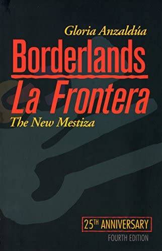 Black "borderland la frontera" cover red title text.